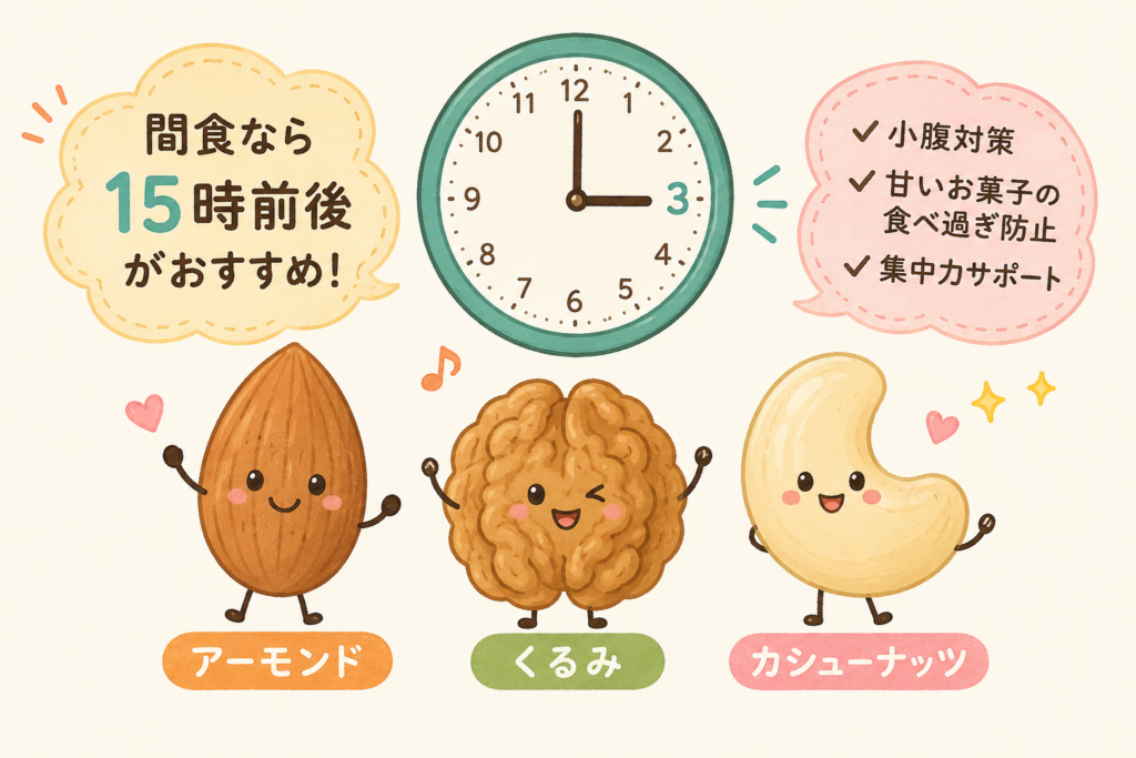 15時前後におすすめのナッツ