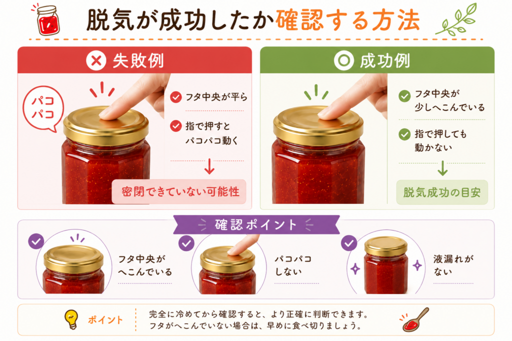 脱気が成功したか確認する方法
