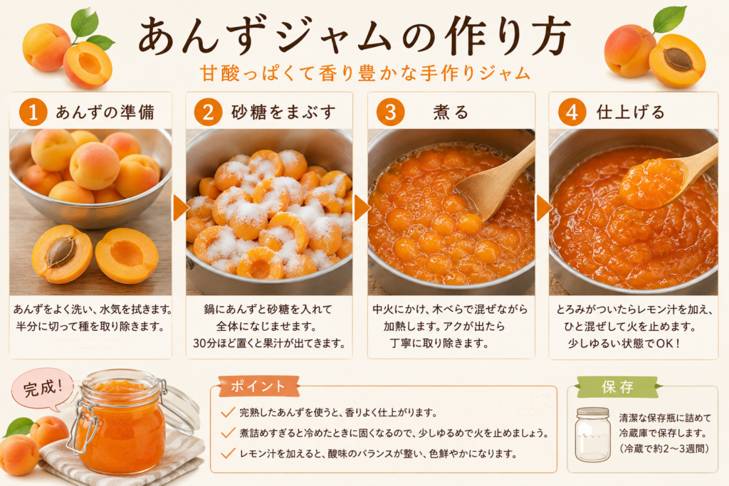 あんずジャムの作り方