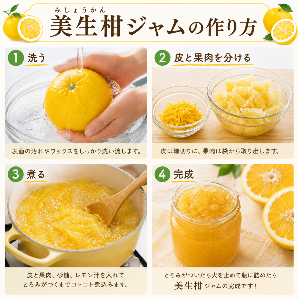 美生柑ジャムの作り方