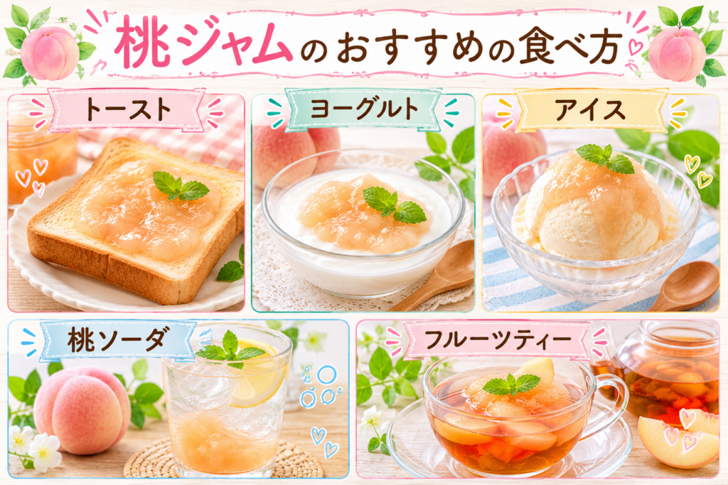 桃ジャムのおすすめの食べ方