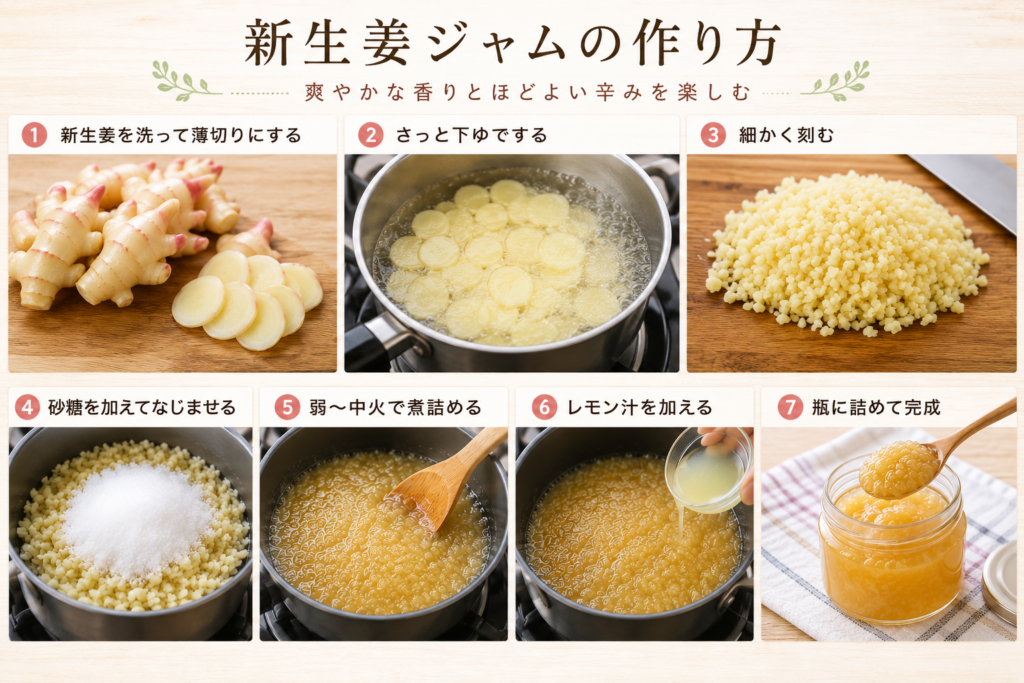 新生姜ジャムの作り方