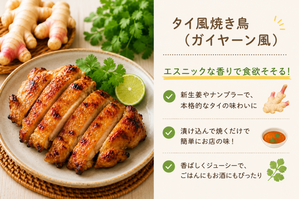 タイ風焼き鳥（ガイヤーン風）