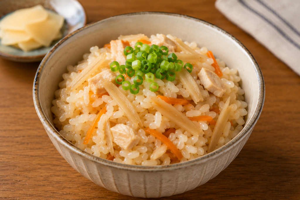 新生姜の炊き込みご飯