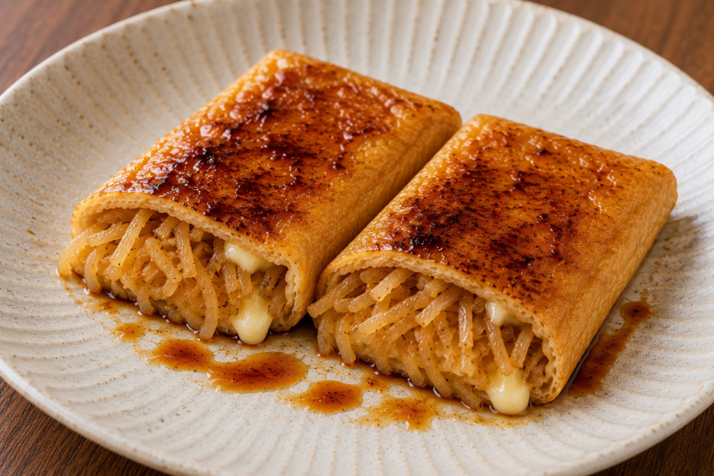 油揚げのはさみ焼き