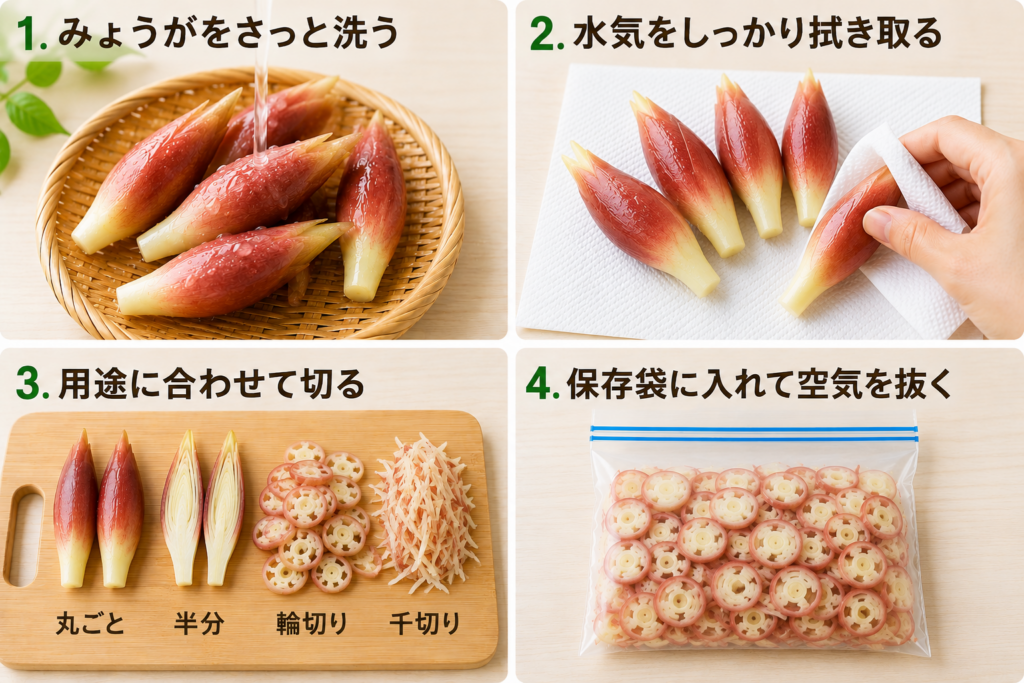 冷凍前の下準備